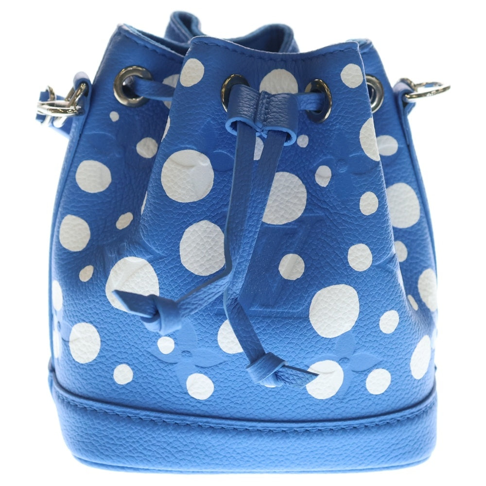 LOUIS VUITTON(ルイヴィトン) ×YK Nano Noe Monogram Bag M81985 ×草間彌生 モノグラムアンプラントナノノエショルダーバッグ ライトブルー レディース