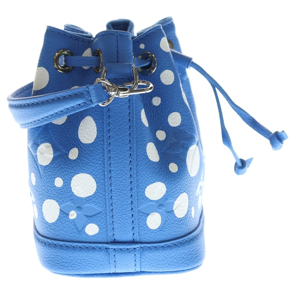 LOUIS VUITTON(ルイヴィトン) ×YK Nano Noe Monogram Bag M81985 ×草間彌生 モノグラムアンプラントナノノエショルダーバッグ ライトブルー レディース