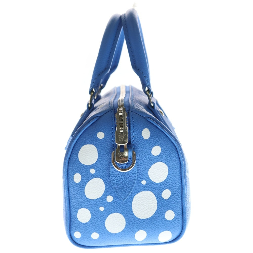 LOUIS VUITTON(ルイヴィトン) ×YK Speedy 20 Monogram Bag M46425 ×草間彌生 スピーディ バンドリエール20 ドット柄 モノグラム 2WAYショルダーバッグ ライトブルー レディース