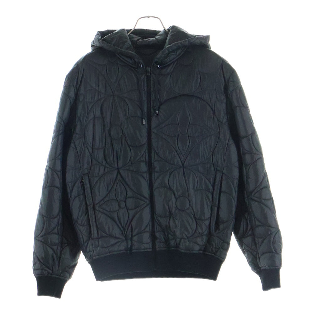 LOUIS VUITTON(ルイヴィトン) LVSE Quilted Hoodie RM212Q DH1 HLB50E モノグラム フラワーキルテッドジャケット ブラック