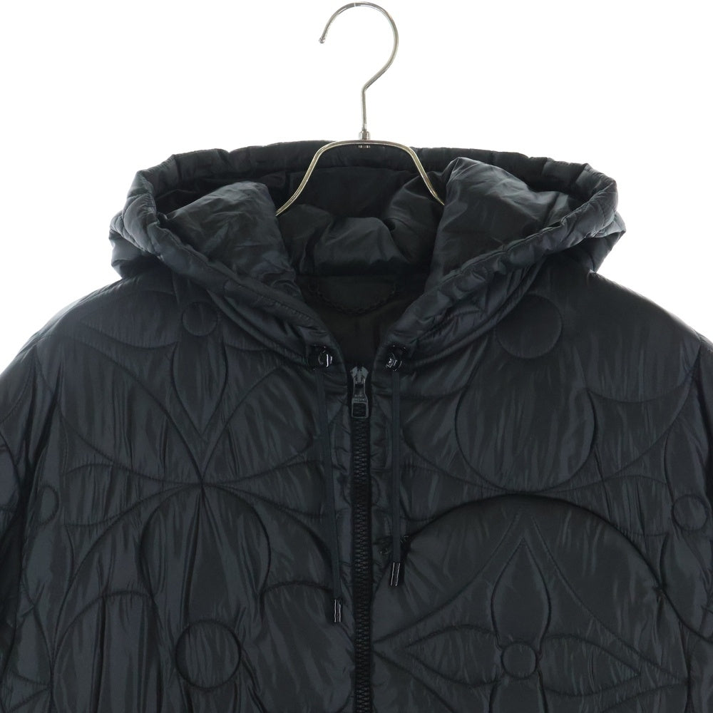 LOUIS VUITTON(ルイヴィトン) LVSE Quilted Hoodie RM212Q DH1 HLB50E モノグラム フラワーキルテッドジャケット ブラック
