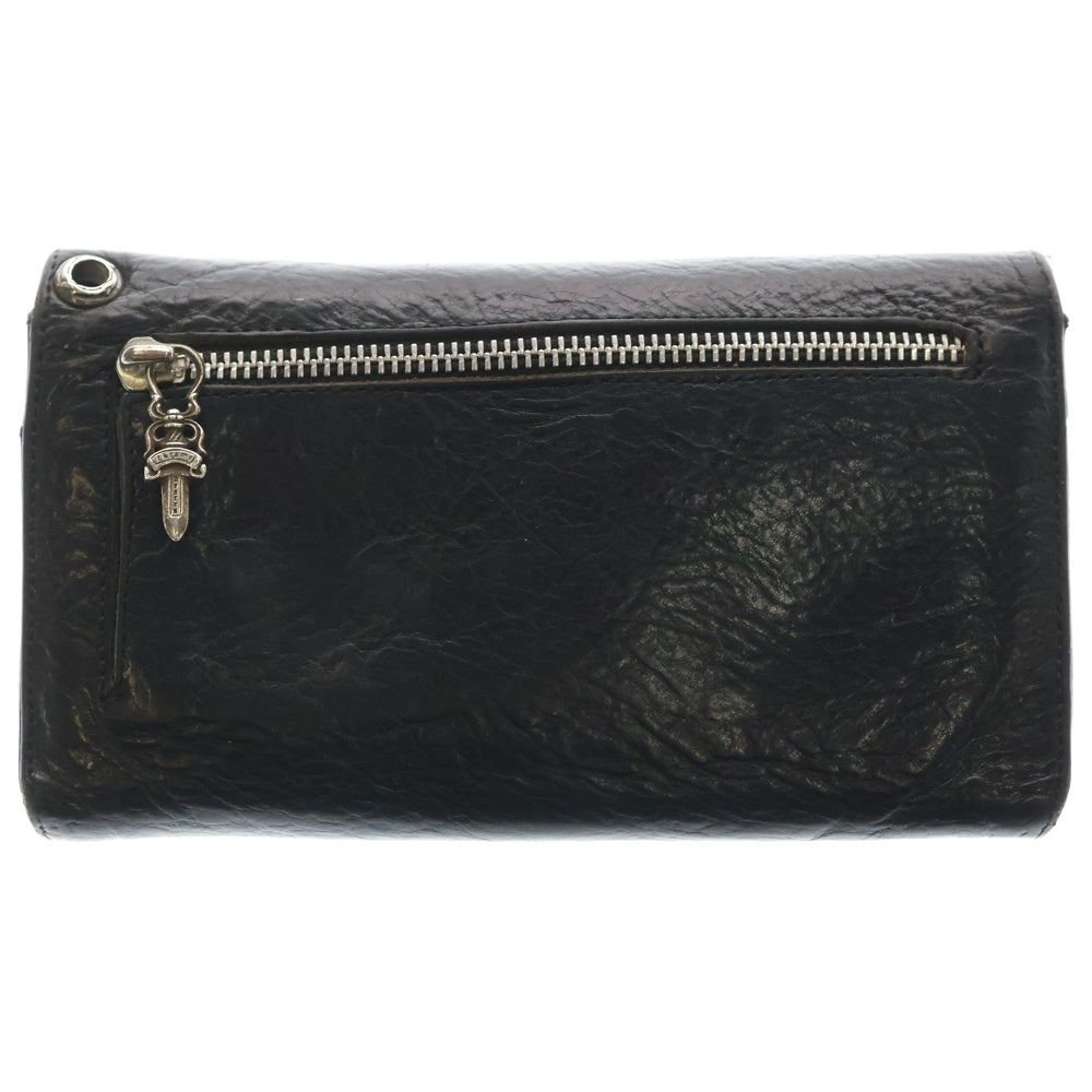 CHROME HEARTS(クロムハーツ) WAVE ウェーブ レザーウォレット 財布 ブラック
