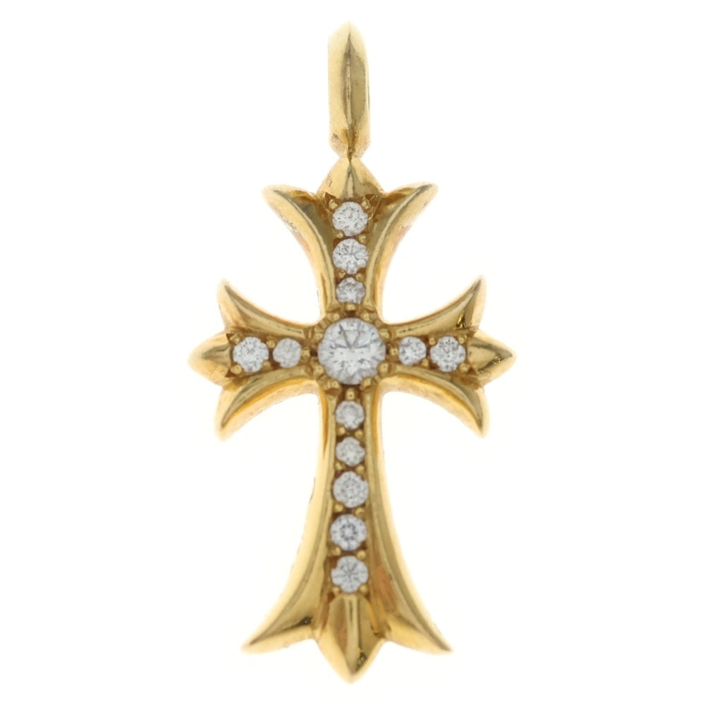 CHROME HEARTS(クロムハーツ) 22K TNY CRSF P/DIA タイニーファットクロス PAVEダイヤ ペンダントトップ ゴールド BCA033