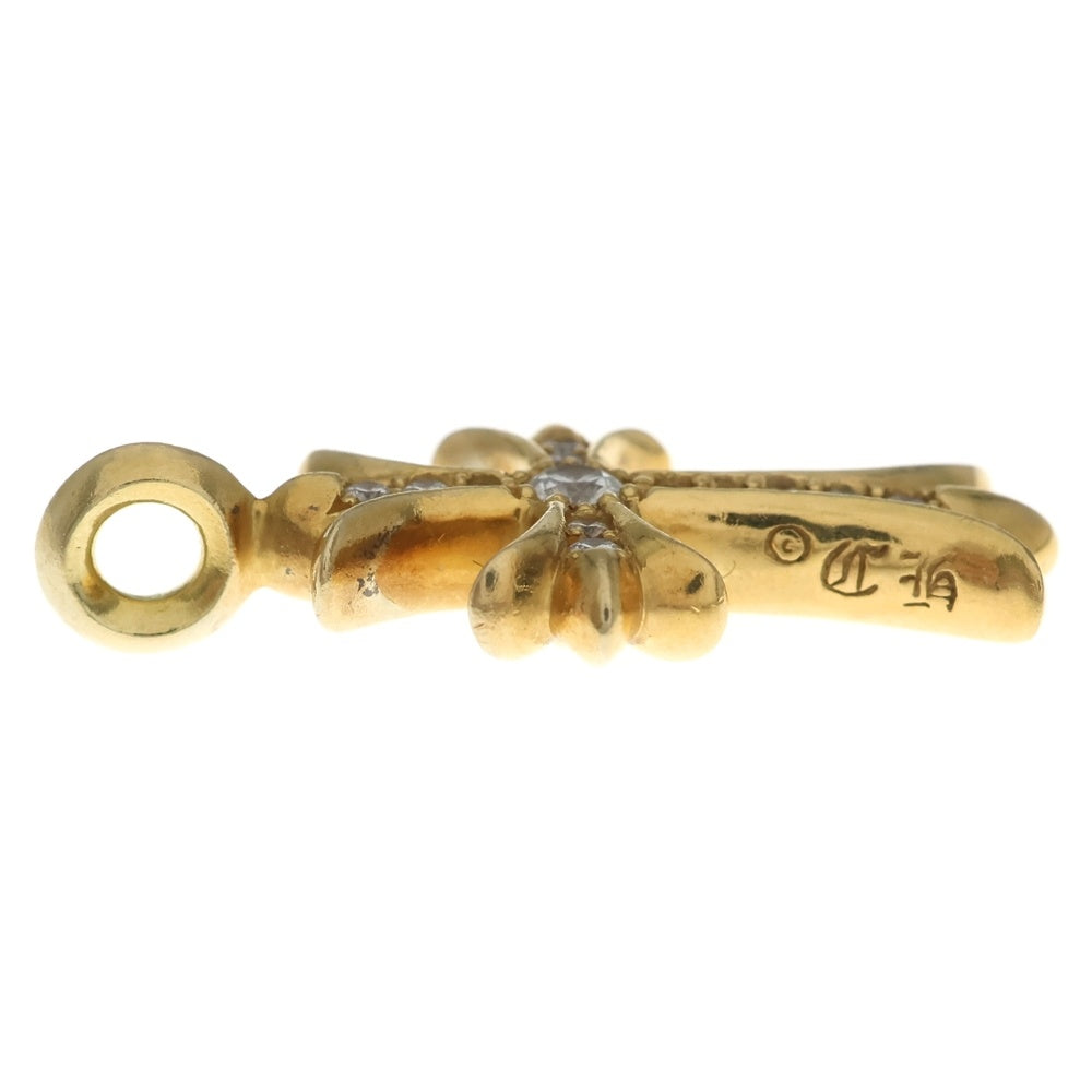CHROME HEARTS(クロムハーツ) 22K TNY CRSF P/DIA タイニーファットクロス PAVEダイヤ ペンダントトップ ゴールド BCA033