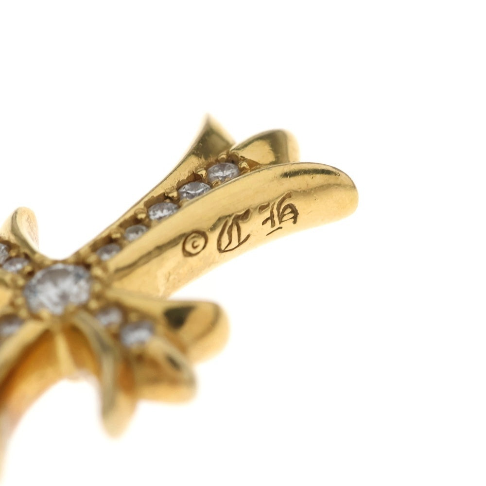 CHROME HEARTS(クロムハーツ) 22K TNY CRSF P/DIA タイニーファットクロス PAVEダイヤ ペンダントトップ ゴールド BCA033