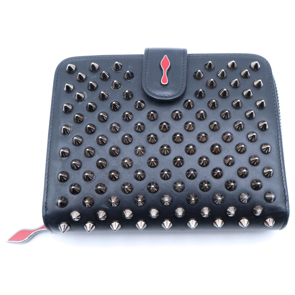 CHRISTIAN LOUBOUTIN(クリスチャンルブタン) W PANETTONE COMPACT WALLET Wパネットーネコンパクトウォレット ブラック 1165079 レディース