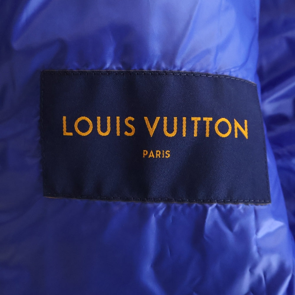 LOUIS VUITTON(ルイヴィトン) 22SS LVSE Quilted Hoodie RM221Q DH1 HMB47W モノグラム フラワーキルテッドダウンジャケット ブルー