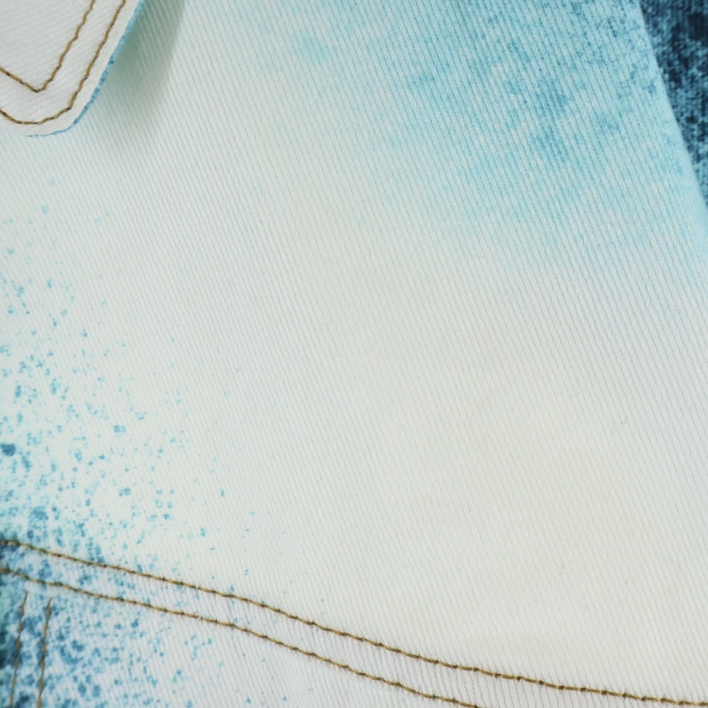 LOUIS VUITTON(ルイヴィトン) 23SS LV Spray Denim Jacket RM231M U14 HOA10X スプレープリントデニムジャケット ホワイト/ライトブルー