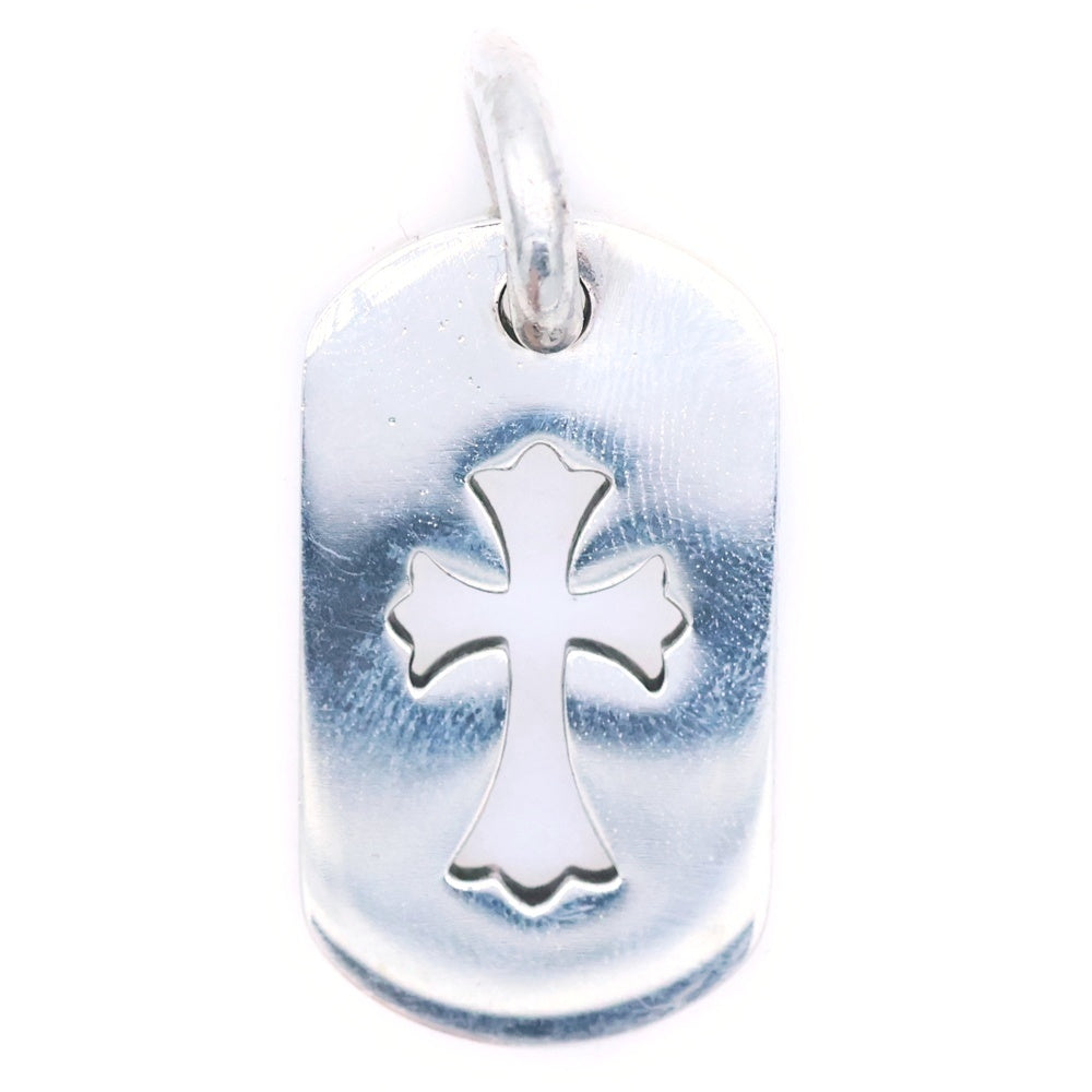 CHROME HEARTS(クロムハーツ) D TAG SML CO CRS カットアウトクロスドッグタグ スモール ペンダントトップ シルバー BCA242
