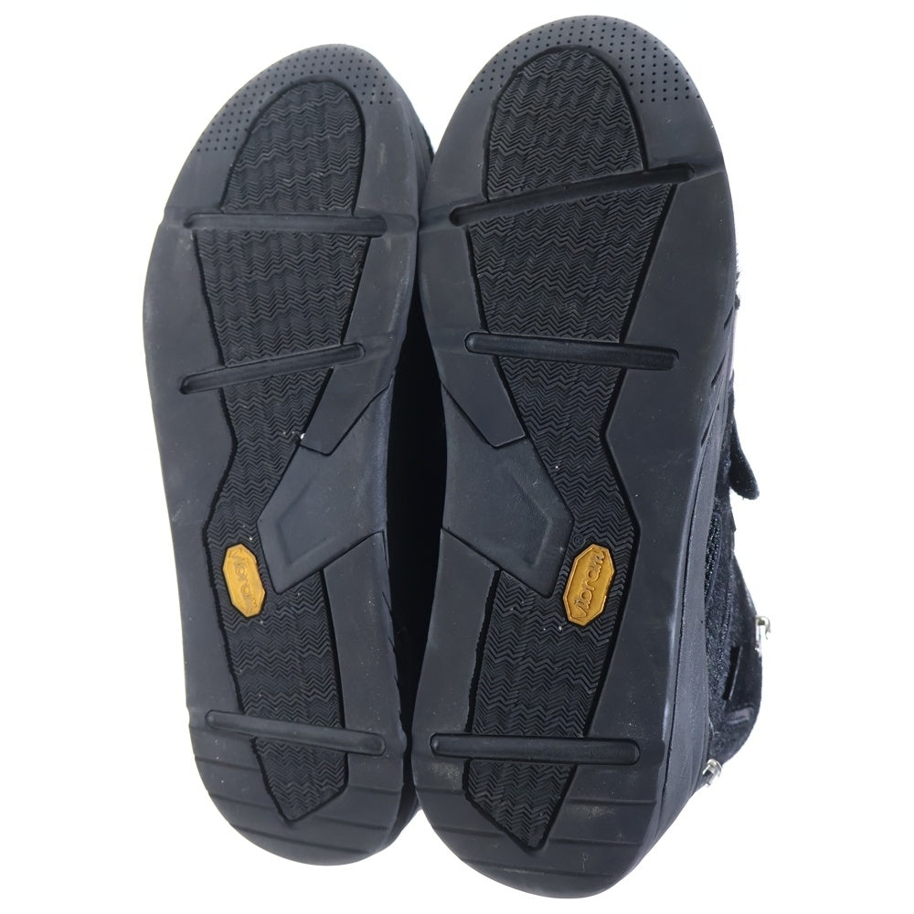 RACER WORLD WIDE(レーサーワールドワイド) Pony Vibram 2010 ハラコ切替 ベルクロハイカットスニーカー ブラック