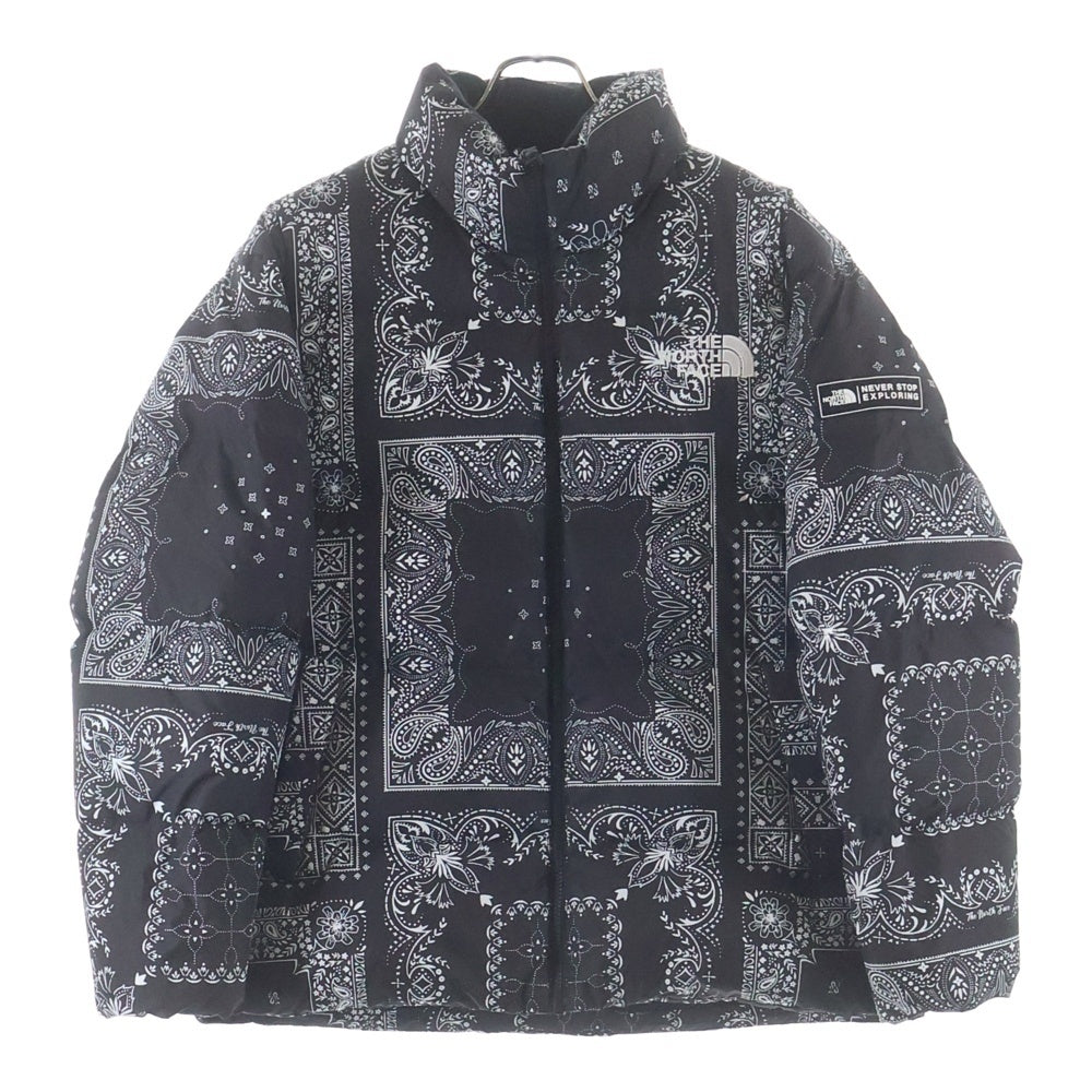 THE NORTH FACE(ザノースフェイス) NOVELTY LOFTY DOWN JACKET ノベルティロフティダウンジャケット ペイズリー柄 ブラック NJ1DM76A