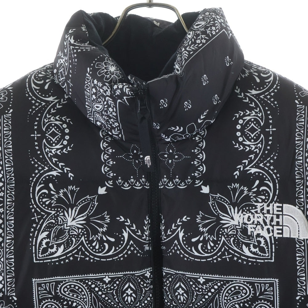 THE NORTH FACE(ザノースフェイス) NOVELTY LOFTY DOWN JACKET ノベルティロフティダウンジャケット ペイズリー柄 ブラック NJ1DM76A