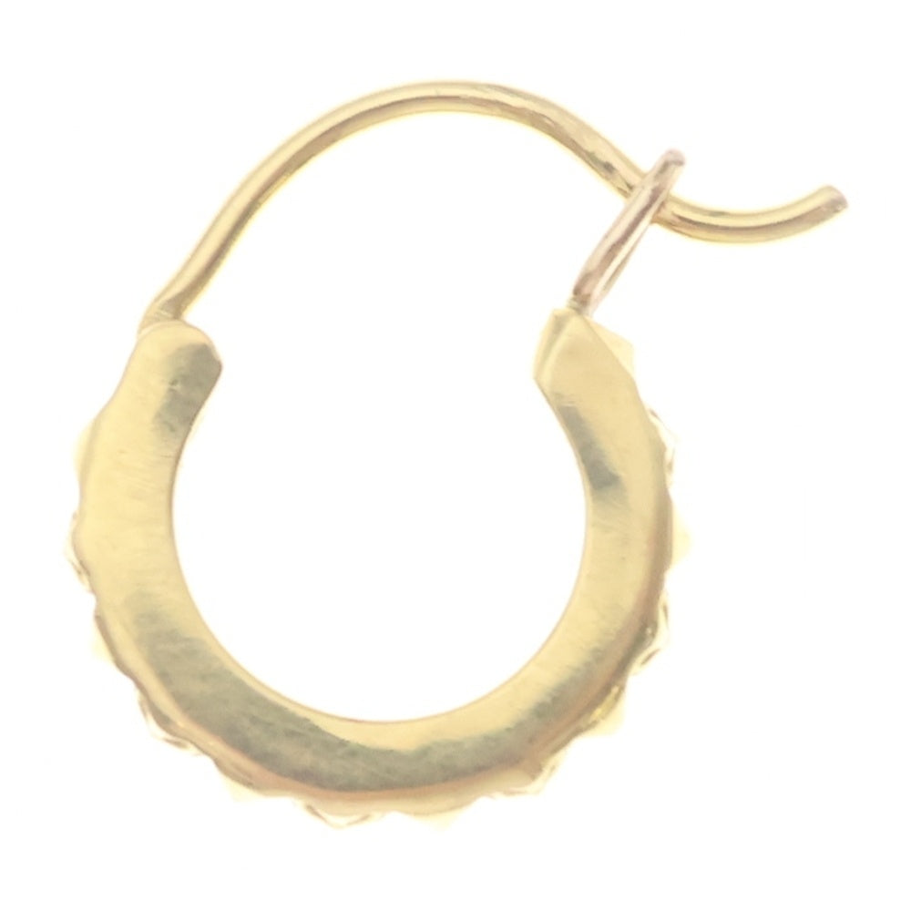 CHROME HEARTS(クロムハーツ) 22K TINY TFP HOOP トゥルーファッキンパンク タイニー フープピアス ゴールド