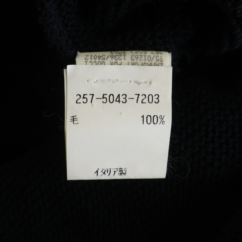 GUCCI(グッチ) トムフォード期 ウールニットカーディガン 257-5043-7203 ネイビー