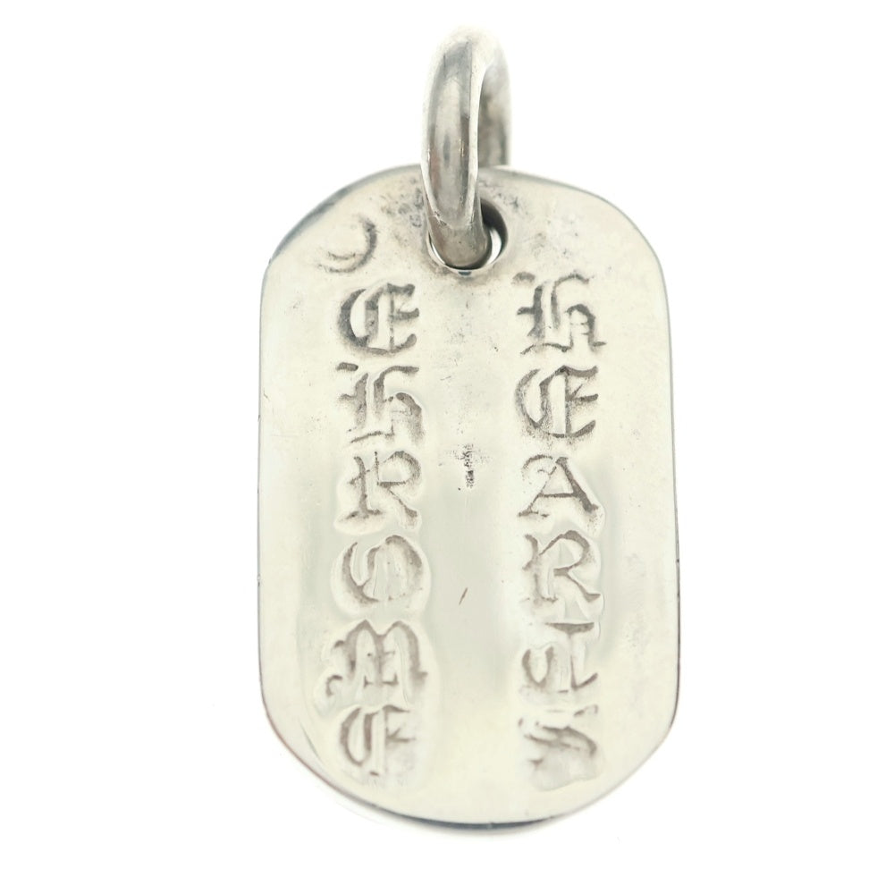 CHROME HEARTS(クロムハーツ) RAISED DOGTAG レイズドドッグタグ NYC限定 ネックレストップ シルバー