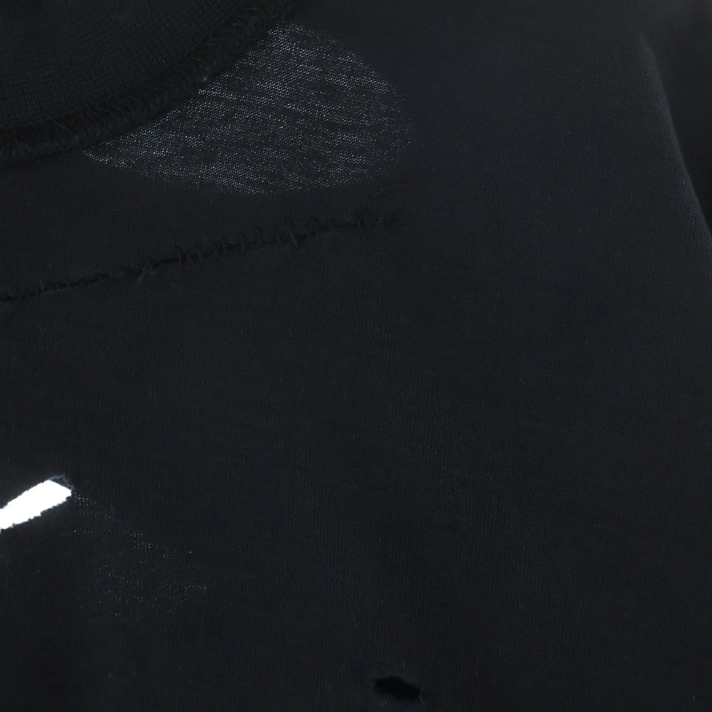 BALENCIAGA(バレンシアガ) Destroy Inside Out T-Shirt 720198 TQVP3 デストロイ インサイドアウト オーバーサイズ半袖Tシャツ ブラック