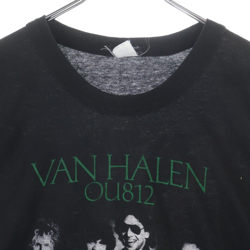 VINTAGE(ヴィンテージ) 80s VAN HALEN OU812 WORLD TOUR ワールドツアー ヴィンテージTシャツ 半袖カットソー ブラック