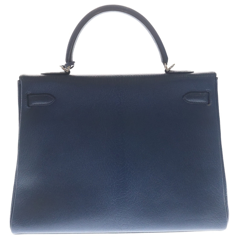 HERMES(エルメス) ケリー 32 E刻印 シルバー金具 2WAYショルダーバッグ ハンドバッグ ブルー/シルバー レディース