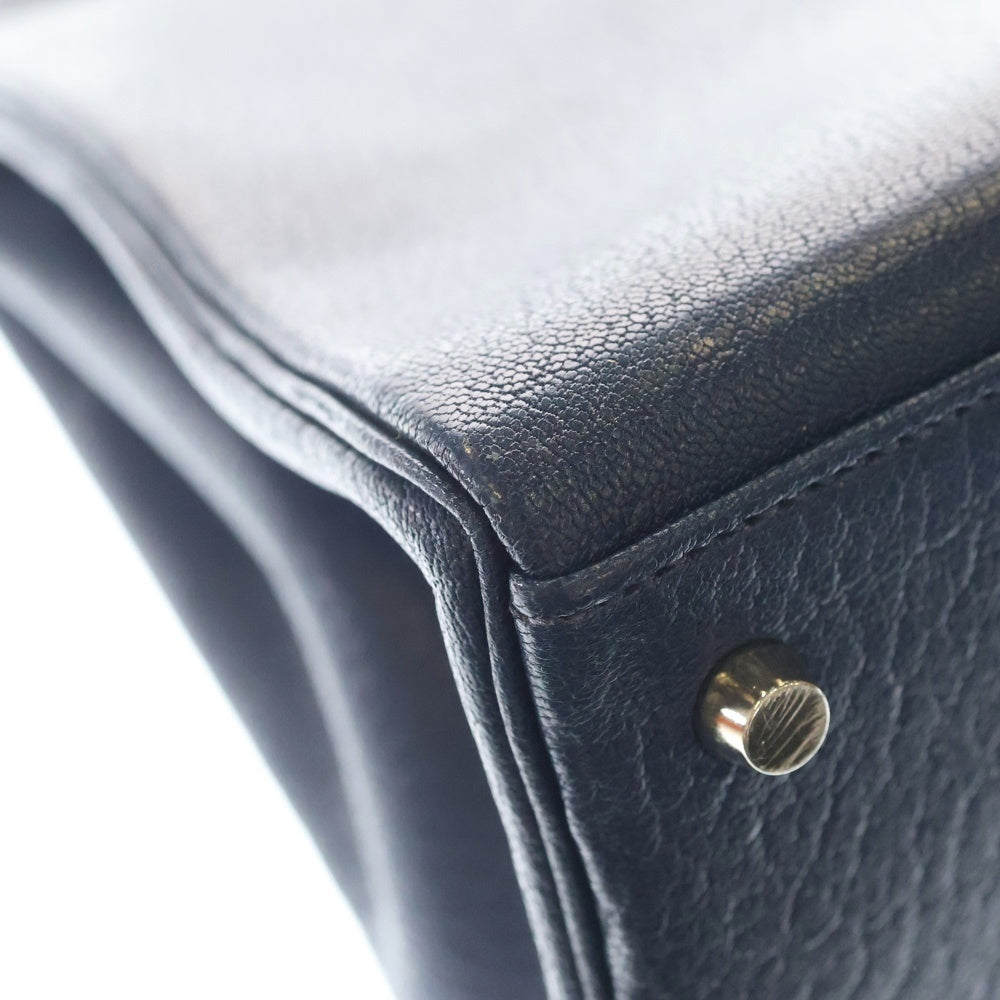HERMES(エルメス) ケリー 32 E刻印 シルバー金具 2WAYショルダーバッグ ハンドバッグ ブルー/シルバー レディース