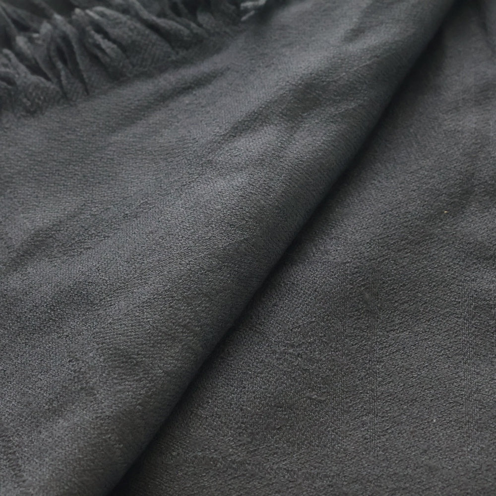 CHROME HEARTS(クロムハーツ) CH PLUS SQUARE SCARF シルク混 CHプラス総柄 スクエア ウールスカーフ ブラック