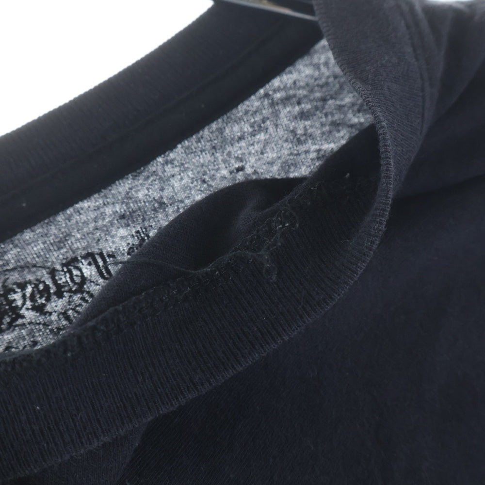 CHROME HEARTS(クロムハーツ) Horseshoe Fuck You L/S Tee ホースシュー ファックユー 袖フローラルプリント長袖Tシャツ ブラック