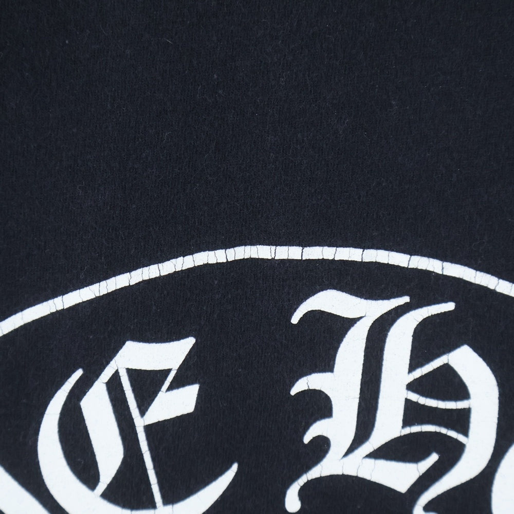 CHROME HEARTS(クロムハーツ) Horseshoe Fuck You L/S Tee ホースシュー ファックユー 袖フローラルプリント長袖Tシャツ ブラック