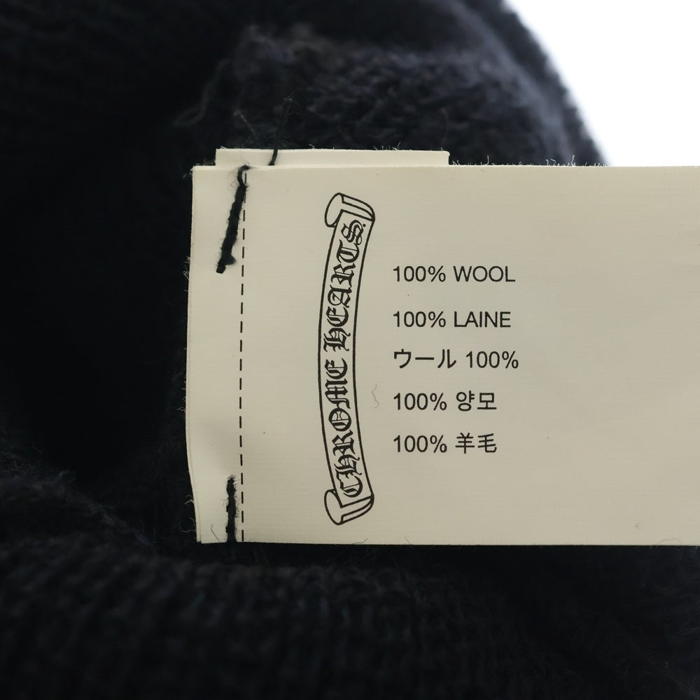 CHROME HEARTS(クロムハーツ) WOOL WATCH CAP CHプラス ホースシューニットキャップ ビーニー帽子 ブラック