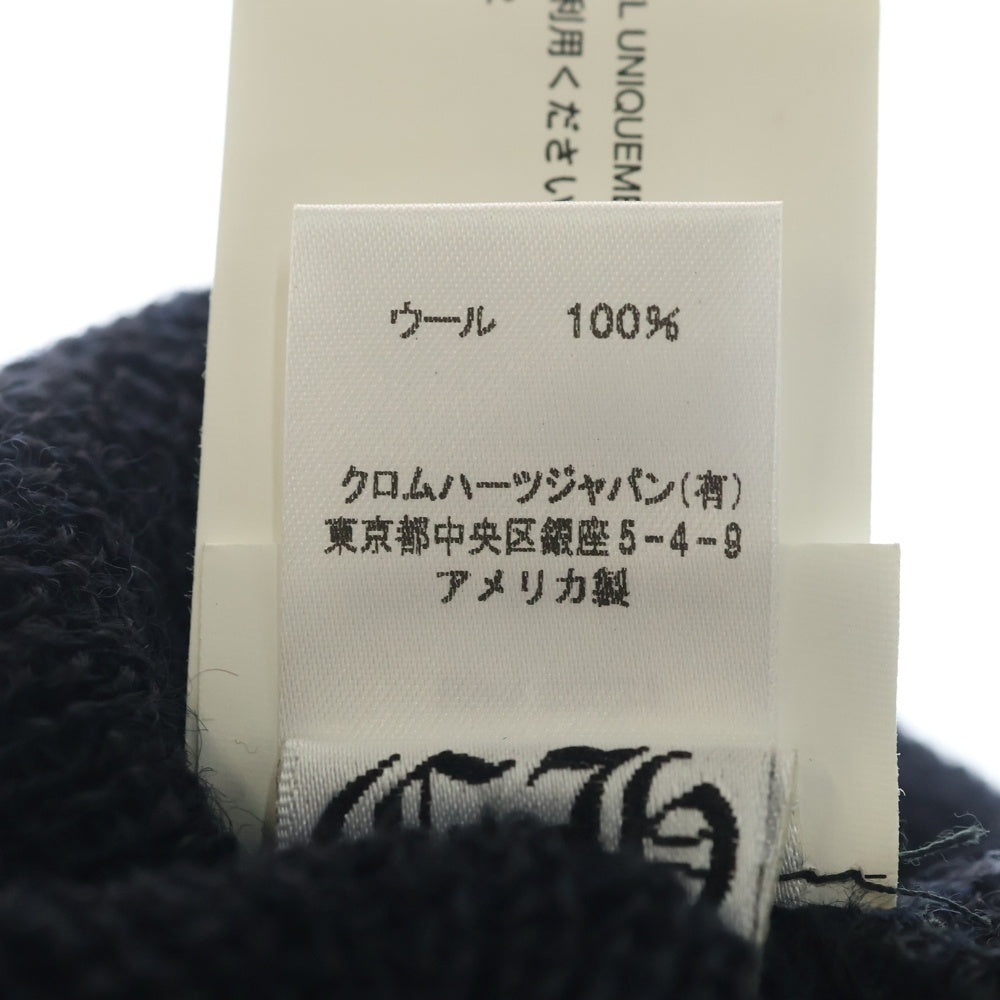 CHROME HEARTS(クロムハーツ) WOOL WATCH CAP CHプラス ホースシューニットキャップ ビーニー帽子 ブラック