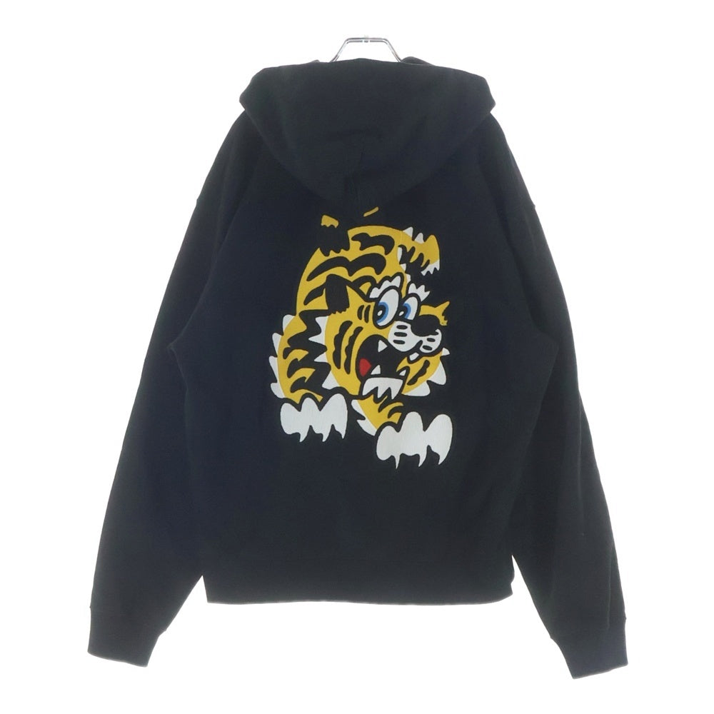 KENZO(ケンゾー) ×VERDY EMBROIDERED CLASSIC HOODIE エンブロイダリー クラシック プルオーバーパーカー スウェットフーディー ブラック FF55SW2724MC