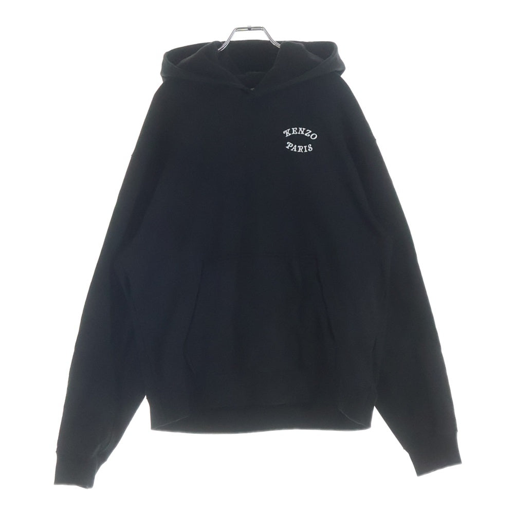 KENZO(ケンゾー) ×VERDY EMBROIDERED CLASSIC HOODIE エンブロイダリー クラシック プルオーバーパーカー スウェットフーディー ブラック FF55SW2724MC