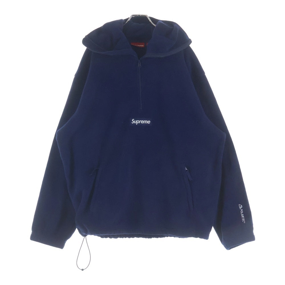 SUPREME(シュプリーム) 24AW Polartec Facemask Half Zip Hooded Sweatshirt ポラーテック フェイスマスク ハーフジップフーデッドパーカー ネイビー
