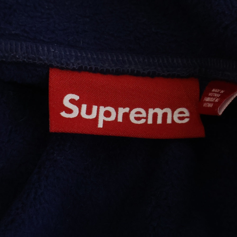 SUPREME(シュプリーム) 24AW Polartec Facemask Half Zip Hooded Sweatshirt ポラーテック フェイスマスク ハーフジップフーデッドパーカー ネイビー