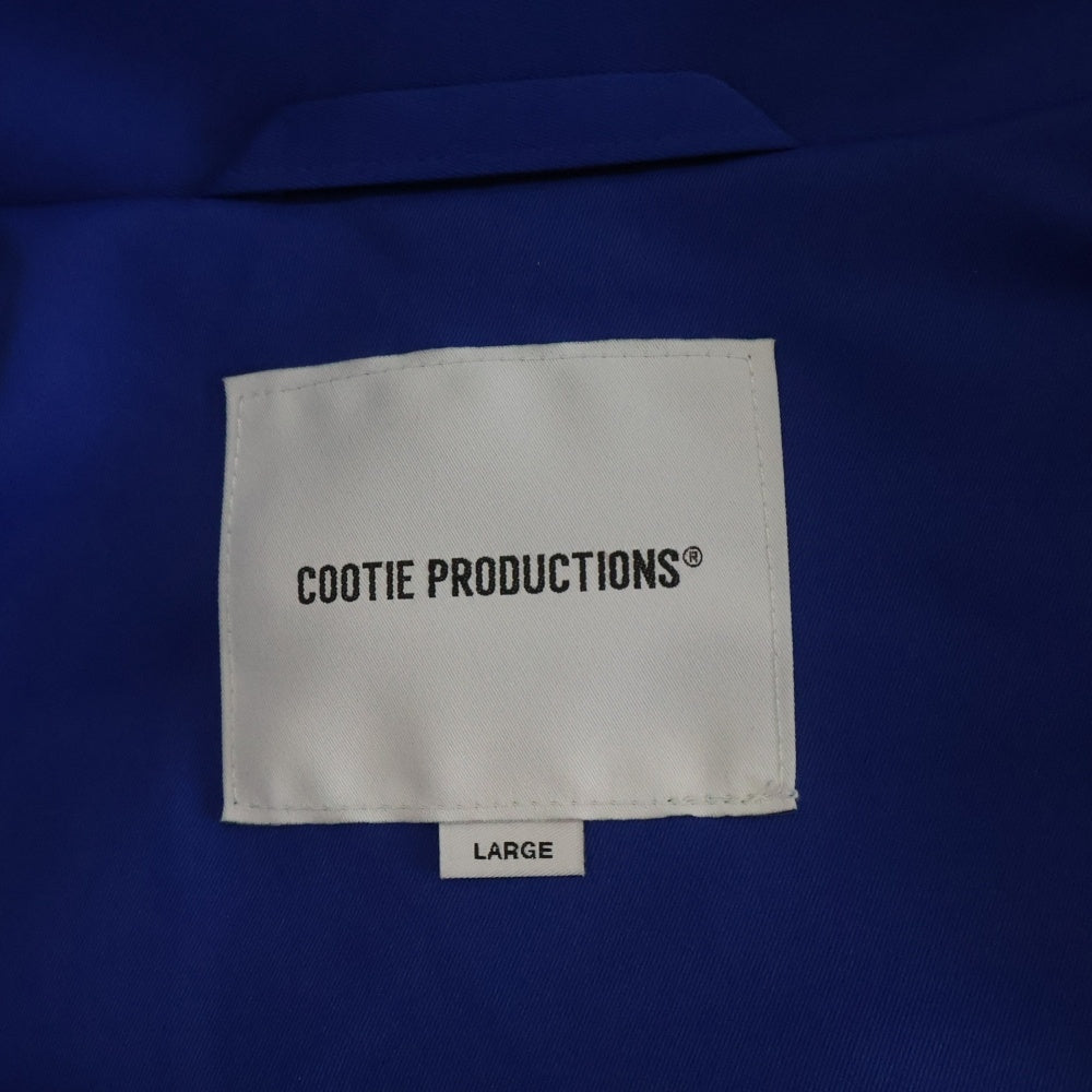 COOTIE PRODUCTIONS(クーティー プロダクションズ) 24SS Polyester Twill Track Jacket CTE-24S210 ポリエステル ツイルトラックジャケット ブルー