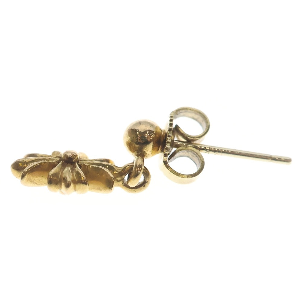 CHROME HEARTS(クロムハーツ) 22K TNY E CH PLS 1DIA タイニーE CHプラス ドロップピアス ゴールド