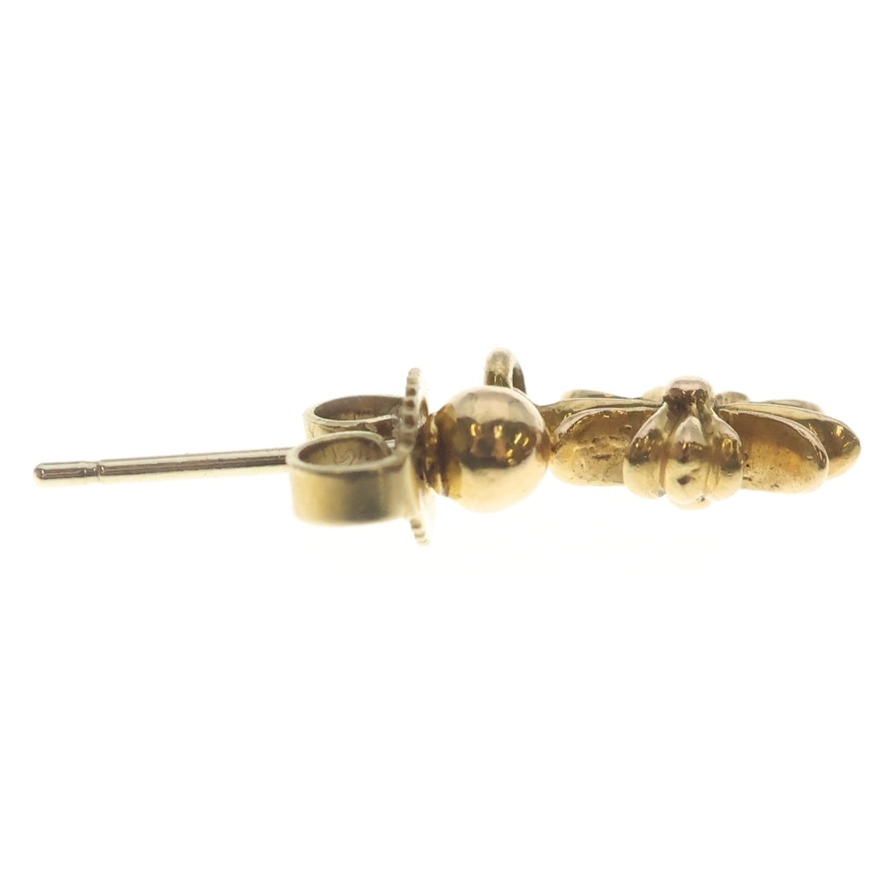 CHROME HEARTS(クロムハーツ) 22K TNY E CH PLS 1DIA タイニーE CHプラス ドロップピアス ゴールド
