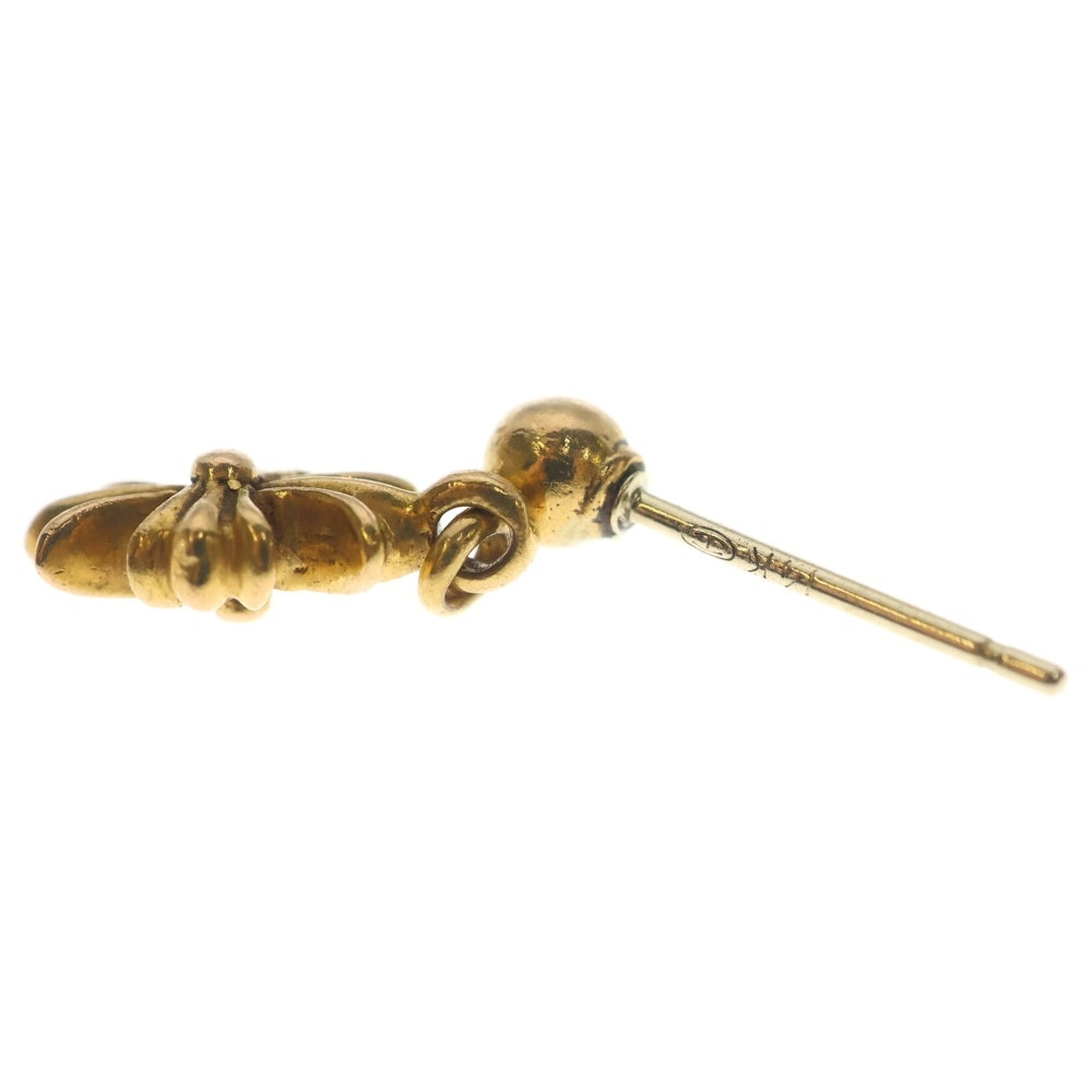 CHROME HEARTS(クロムハーツ) 22K TNY E CH PLS 1DIA タイニーE CHプラス ドロップピアス ゴールド