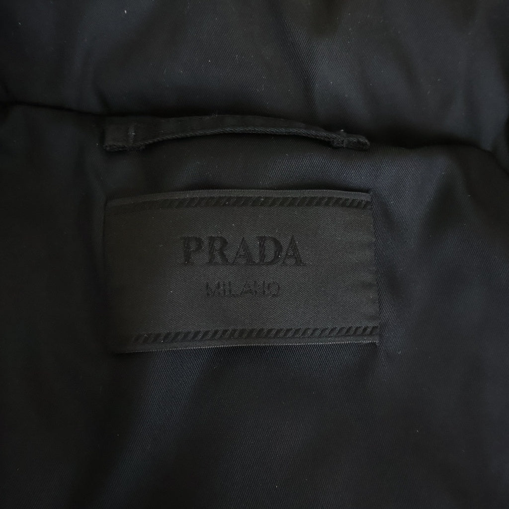 PRADA(プラダ) Re-Nylon リナイロンロゴプリントダウンジャケット ブラック SGB803 S202 1WQ8