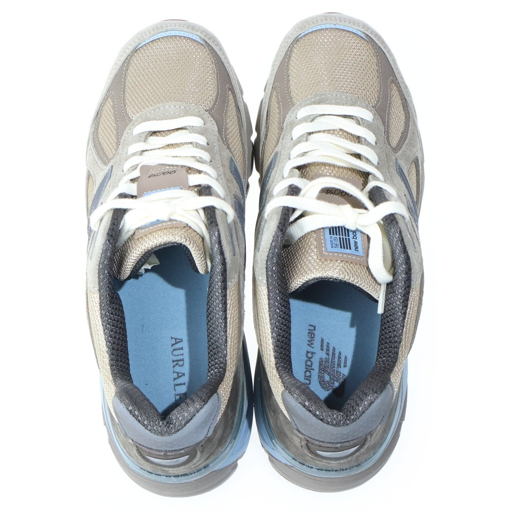 New Balance(ニューバランス) ×AURALEE U990AR4 スウェード ローカットスニーカー ベージュ US8.5/26.5cm