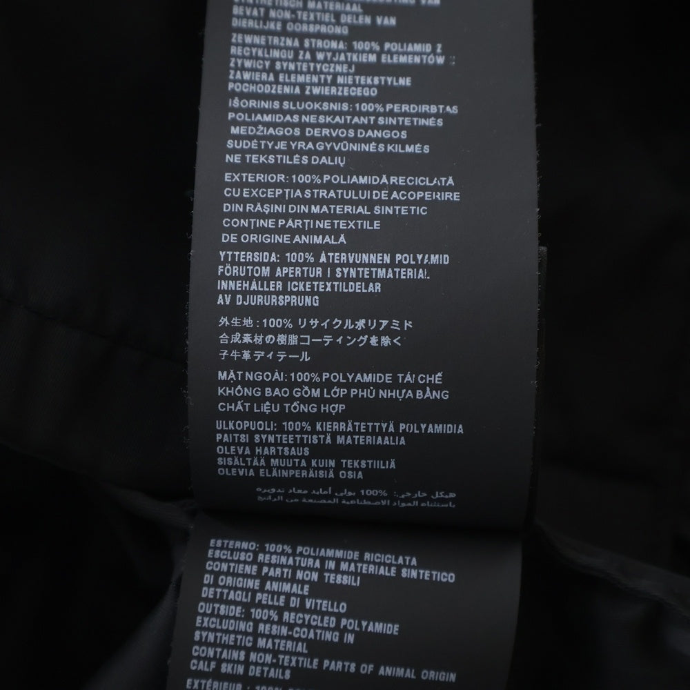 PRADA(プラダ) RE-NYLON リナイロン トライアングルロゴ ナイロン オープンカラー 半袖シャツ SC449 S182 1WQ8 ブラック