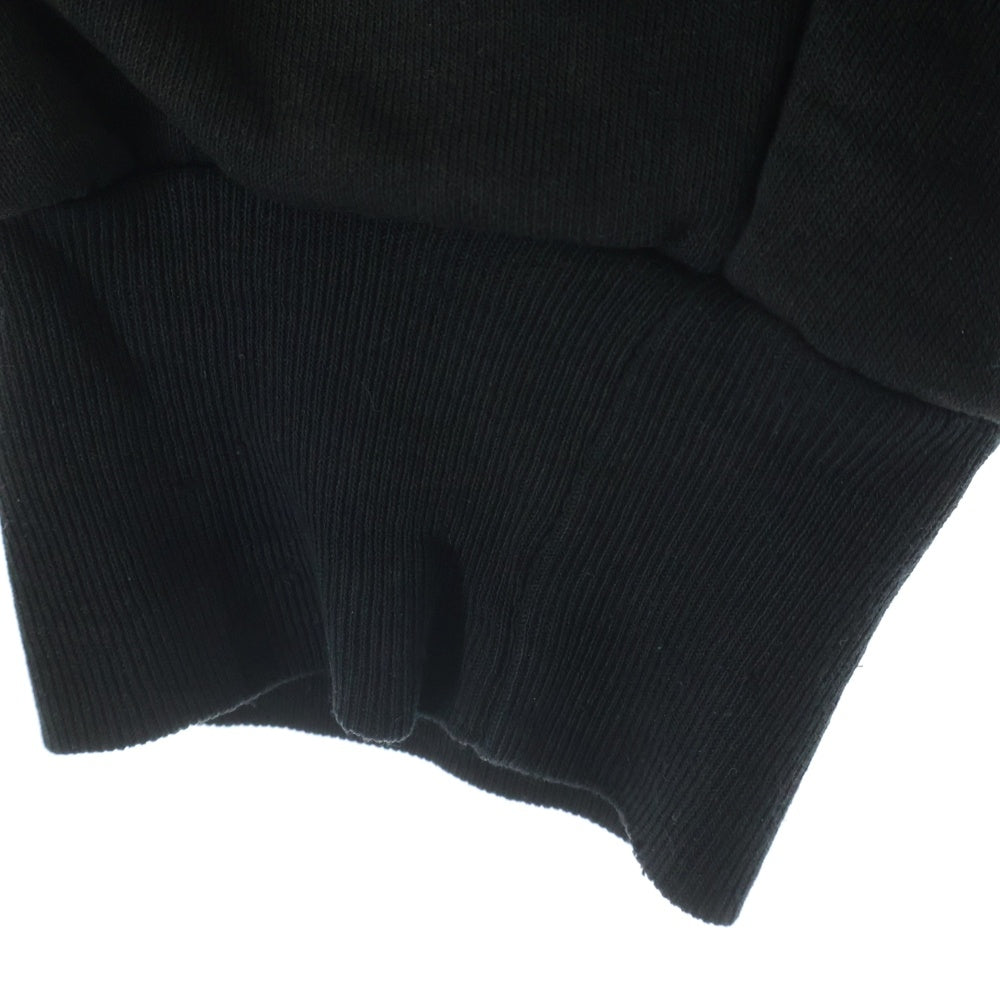 CHROME HEARTS(クロムハーツ) OLD SCROLL LABEL Hoodie オールド バックスクロールラベルプリント プルオーバーパーカー ブラック