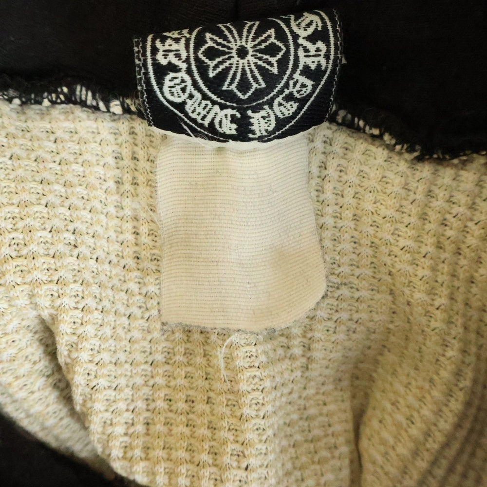 CHROME HEARTS(クロムハーツ) OLD SCROLL LABEL Hoodie オールド バックスクロールラベルプリント プルオーバーパーカー ブラック