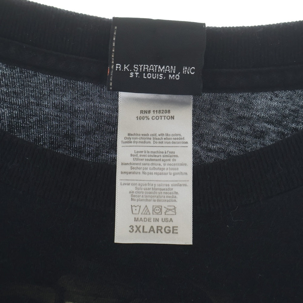 HARLEY DAVIDSON(ハーレーダビッドソン) 00s ボーン スケルトン プリントロングカットソー 長袖Tシャツ ブラック