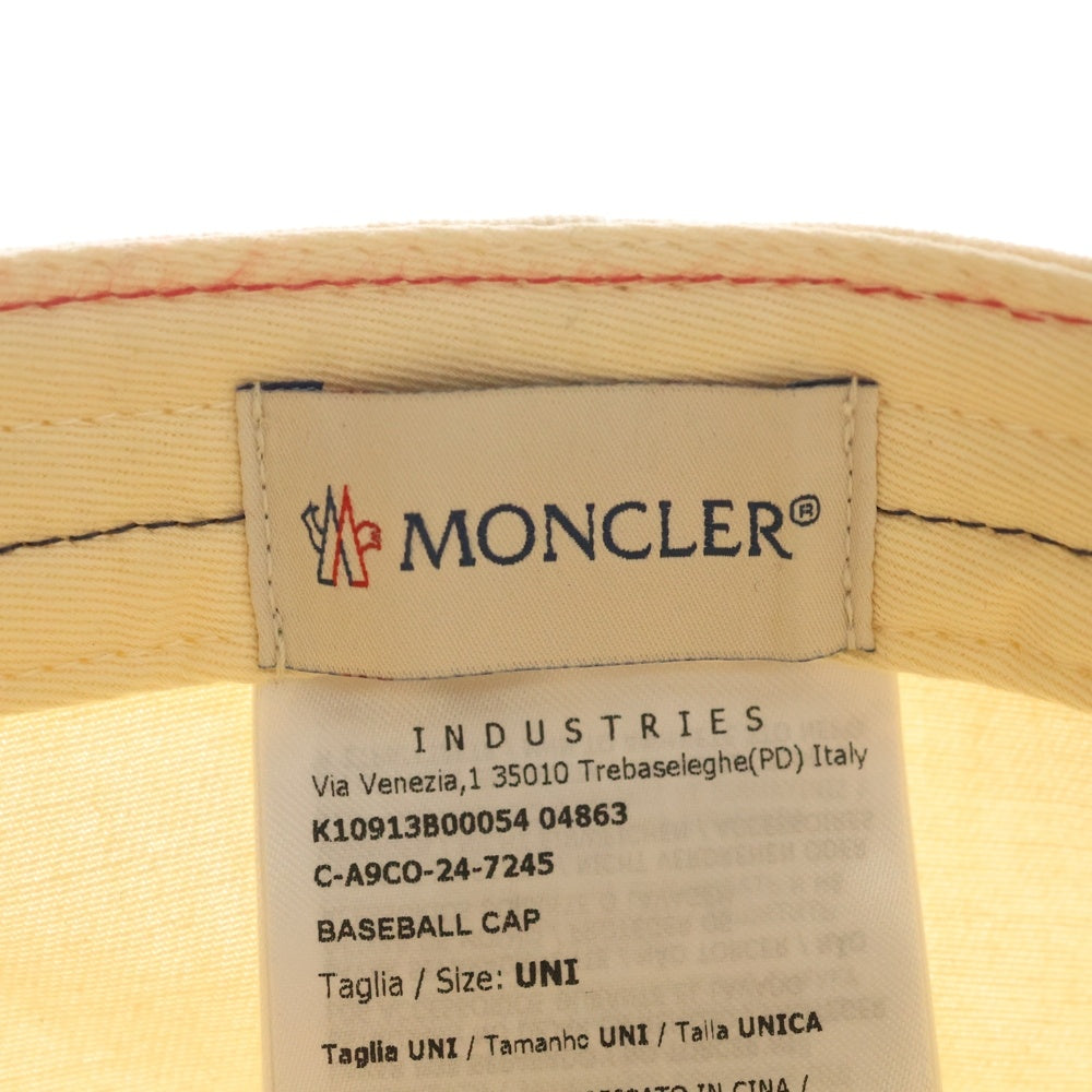 MONCLER(モンクレール) LOGO BASEBALL CAP K10913B00054 04863 ロゴ ベースボールキャップ 帽子 ベージュ