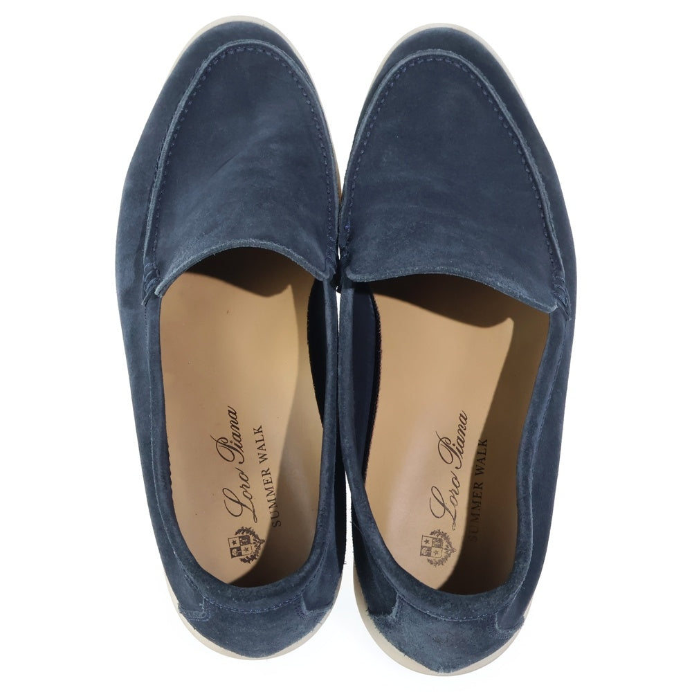 Loro Piana(ロロピアーナ) SUMMER WALK サマーウォーク スエードスリッポン ローカットスニーカー ネイビー