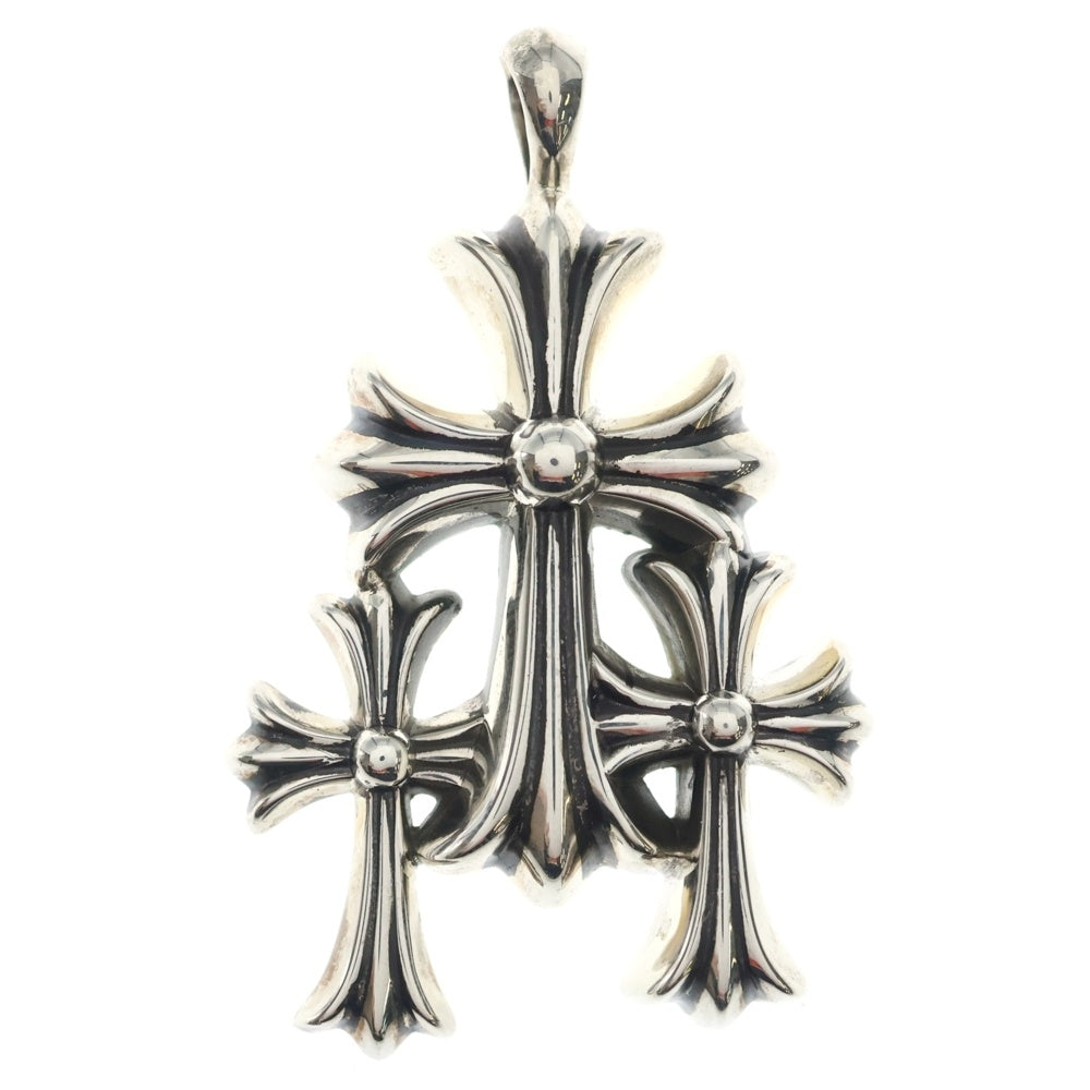 CHROME HEARTS(クロムハーツ) 3 CH CRS SML トリプルCHクロススモール ペンダントトップ シルバー