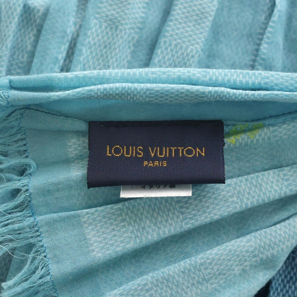 LOUIS VUITTON(ルイヴィトン) Damier Stripes Stole M77584 エトール ダミエ ストライプストール ブルー レディース