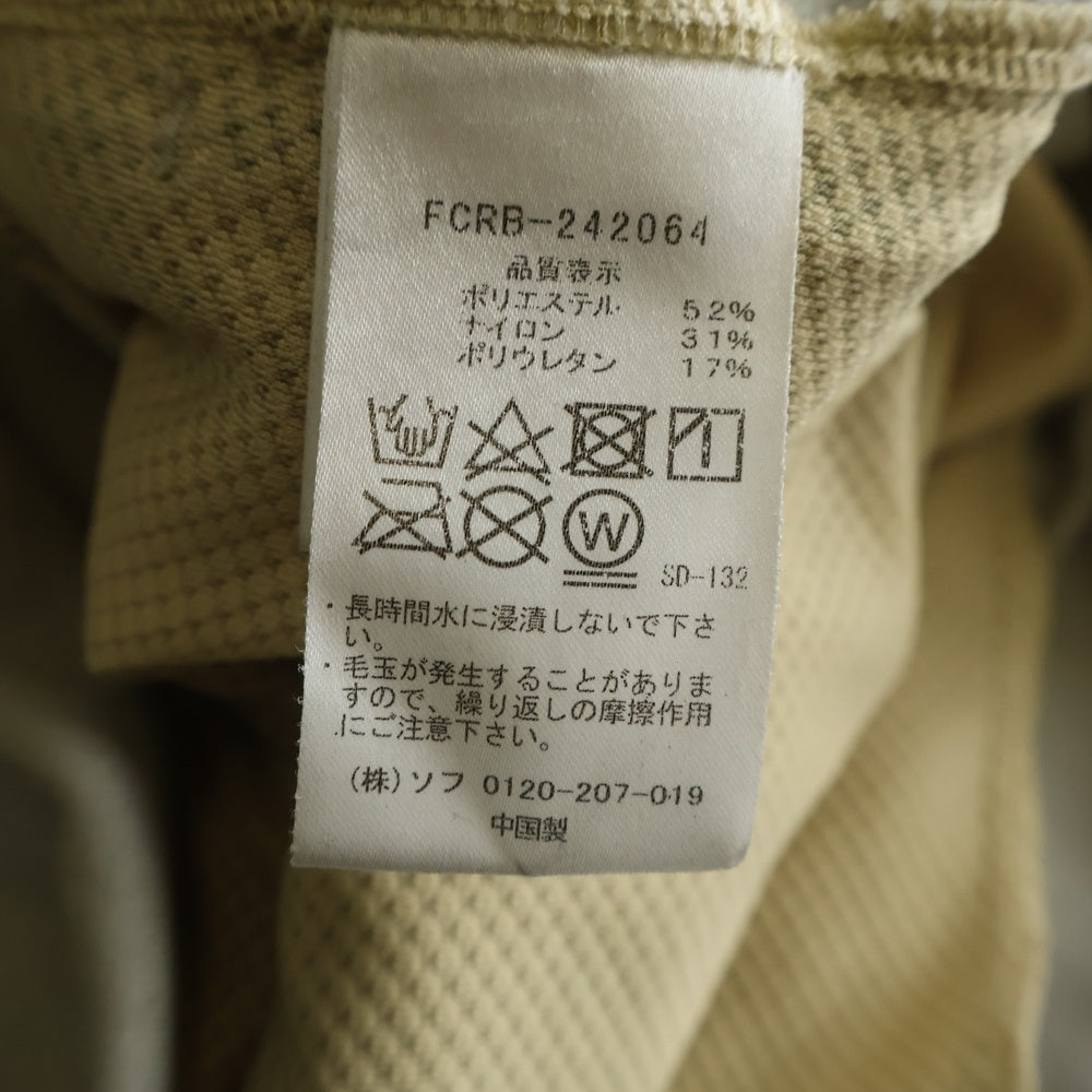 F.C.R.B./F.C.Real Bristol/FCRB(エフシーアールビー/エフシーレアルブリストル) 24AW FCRB-242064 フロントロゴワッペン ポリエステル プルオーバーパーカー ベージュ
