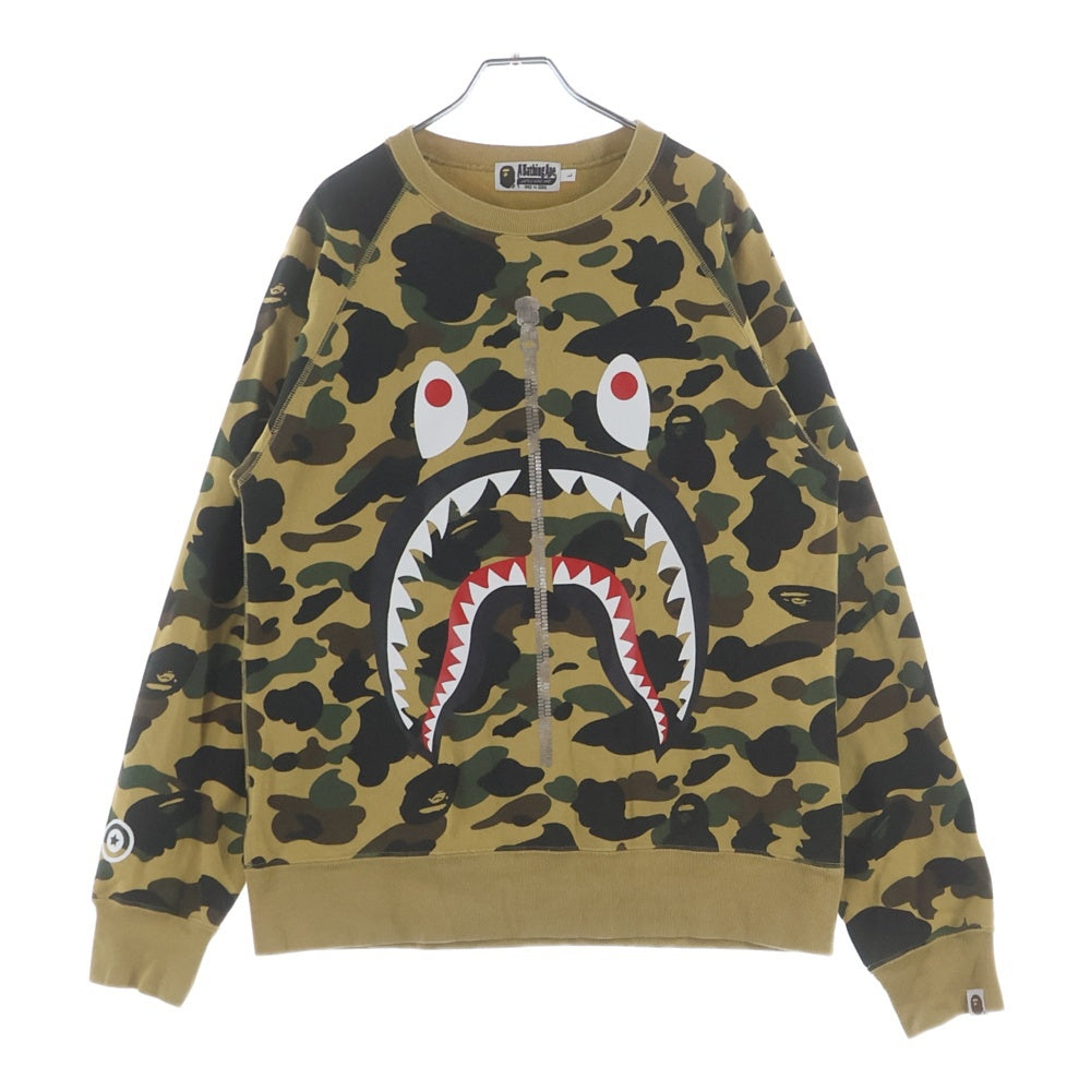 A BATHING APE(アベイシングエイプ) 1ST CAMO SHARK CREWNECK 1STカモシャーククルーネックスウェット マルチカラー 001SWG301001X