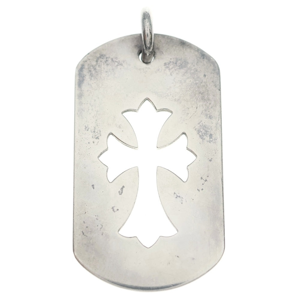 CHROME HEARTS(クロムハーツ) D TAG LRG CO CRS カットアウトクロスドッグタグ ラージ ペンダントトップ シルバー BCA239