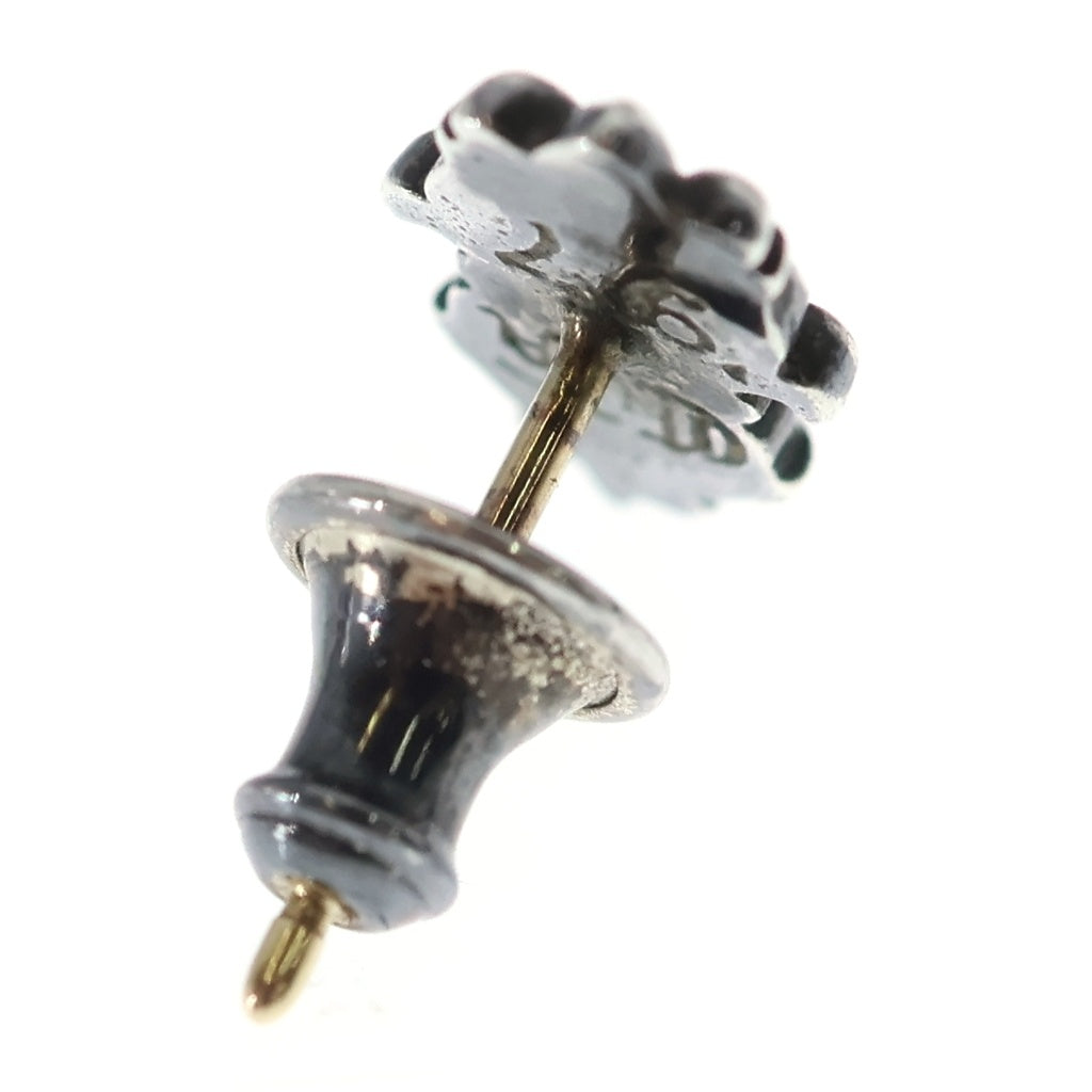 CHROME HEARTS(クロムハーツ) Floral Teardrop フローラル クロス ティアドロップ ピアス シルバー